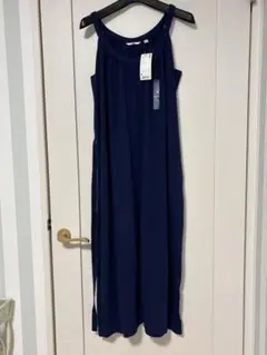 ユニクロ　キャミソールカットソーロングワンピースM