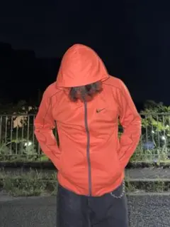 NIKE テック系パーカー オレンジ