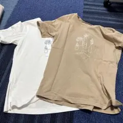 McGREGOR 半袖Tシャツ 2枚セット ボタニカルプリント 綿100%のサムネイル