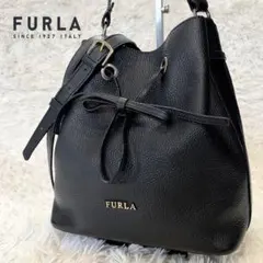 美品 FURLA フルラ コスタンザ 2way ショルダーバッグ ブラックのサムネイル