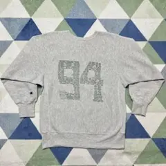 90s Champion染み込みプリント リバースウィーブ刺繍タグXL USA製