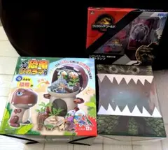 恐竜ジオラマセット　エッグボックス　恐竜フィギュア　ジュラシックワールド