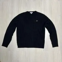 LACOSTE ラコステ ケーブルニット ブラック FR4