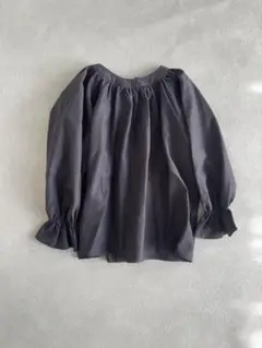 未着用】June little closet トップス　チャコールグレー　110