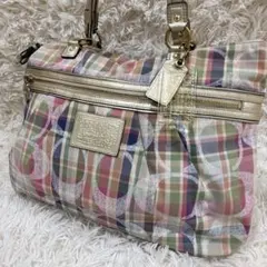 COACH Poppy Signature Tote Bag マルチカラー