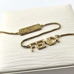 や*ん様 VERSACE ヴェルサーチ ロゴ ネックレス ゴールド チョーカー 