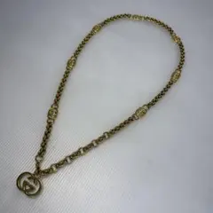 ☆グッチ GUCCI☆インターロッキングG チェーン ベルト ゴールド