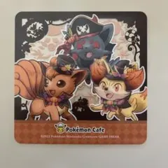 ポケモンカフェ ハロウィン コースター ロコン フォッコ ゾロア