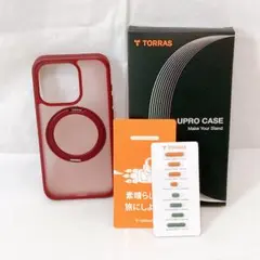 TORRAS UPRO CASE クリア・レッド iPhone 15 Pro
