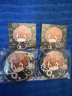 からぴち ぺたっとねじまき 刺繍缶バッジ 2個セット Uri うりりん