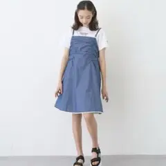 ポンポネットジュニア　キャミワンピース＋Tシャツセット　160のサムネイル