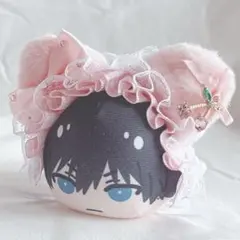 ヘッドドレス おまんじゅう ちびぐるみ ブルーロック ぱぺっと 猫耳ピンク