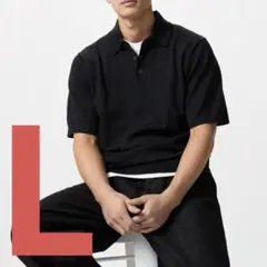 【2枚組】ユニクロ ウォッシャブルニットポロセーター ブラック ライトグレー