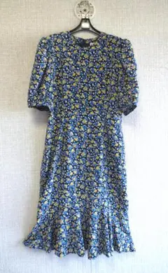 新品　HANAE MORI 定価¥6万1600円　ロングワンピース HANAE MORI - 【美品】◇昭和レトロ◇【森英恵/VIVID LADY