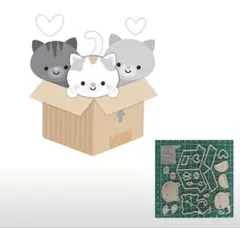 【新品未使用】ネコ＆箱　カッティングダイ