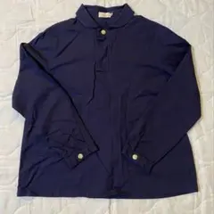 Dgy デコカンパニー　丸襟ネイビーシャツ　L 中古