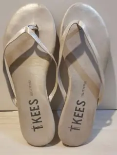 TKEES グリッター ゴールドビーチサンダル