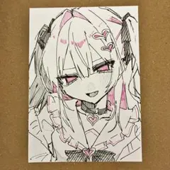 【一点物】 手書きイラスト オリジナルキャラ