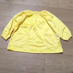 イエロードット柄長袖スモック95〜105