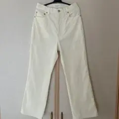 値下げ！【MACPHEE】コットンコーデュロイ セミフレアクロップドパンツ　34