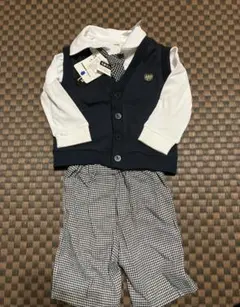 【新品】3点セット フォーマル90cm（シワがある為お安くしています）