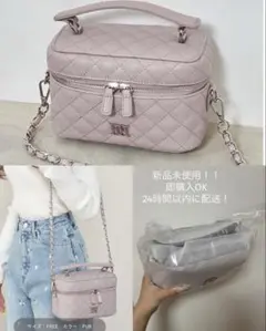 Darich ダーリッチ キルティングショルダーミニバッグ紫
