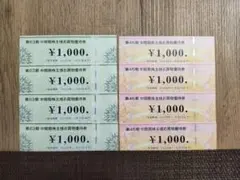 ビックカメラ&コジマ　お買い物優待券 8000円分