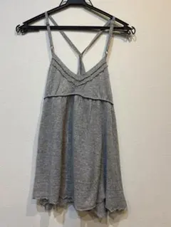グレー ストラップ付き キャミソール