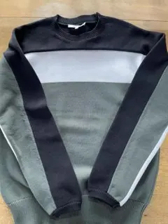 CARVEN ニットセーター M ブラック/モスグリーン/ホワイトのサムネイル