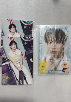 StrayKids　スキズ　オンラインくじ　トレカスリーブセット　ステッカー