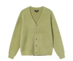 stussy shaggy cardigan lime ライム　Mのサムネイル