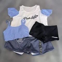 ピンクラテ水着4点セット