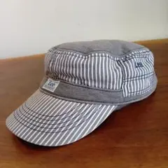 Lee キッズ ワークキャップ ストライプ 52-56cm　グレー