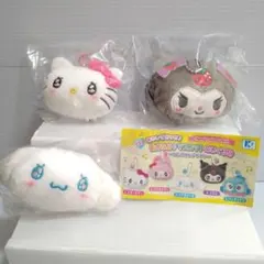 サンリオ音がなる♪マスコットぬいぐるみ　ハローキティ　クロミ　シナモンロール