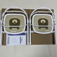 KATOJI くまのウェルト パイプ椅子 双子 ２つ 美品