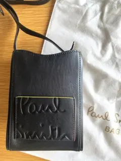 未使用級✨Paul Smith 本革ショルダーバッグ ブランデッドカラーエッジ 