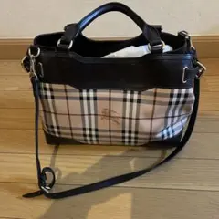 Burberry チェック柄 ハンドバッグ 中型