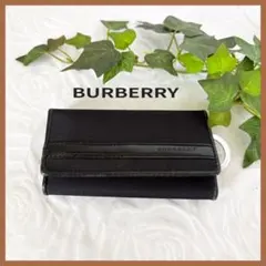 BURBERRY バーバリー キーケース ノバチェック ブラック レザー ロゴのサムネイル