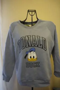 ディズニー ドナルドダック 裏ボア トレーナー スウェット M
