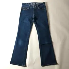 カルバンクライン ローライズブーツカットジーンズ ストレッチデニム W27