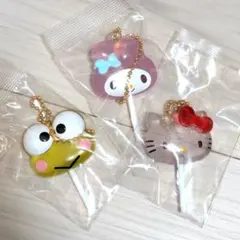 サンリオキャラクターズ　カラフルキャンディチャーム　３点セット