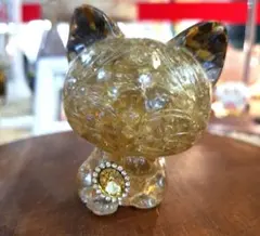 【天然石】ねこオルゴナイト