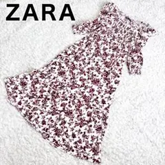 ZARA ザラ フラワーシフォンワンピース XS フリル