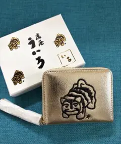 虎屋ういろ×perche(ペルケ)×earジャバラ二つ折り財布 ゴールド - メルカリ