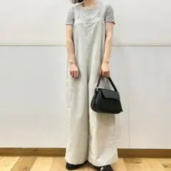 UNIQLO ストライプ オーバーオール Mサイズ サロペット