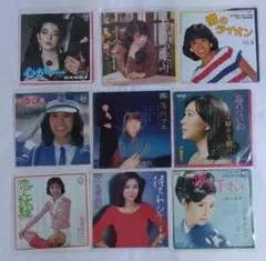 【レコードまとめ売り11】ジャンク扱い　邦楽シングル9枚セット　昭和レトロ