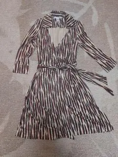 Diane von Furstenbergシルク100%ラップワンピース 4