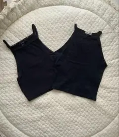 【美品】FOREVER 21 黒トップス 2枚セット（サイズS）のサムネイル