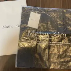 正規品　MATIN KIM トートバッグ エコバッグ ブラック 黒 韓国