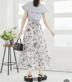 MAJESTICLEGON♡バックレースアップフレアスカート